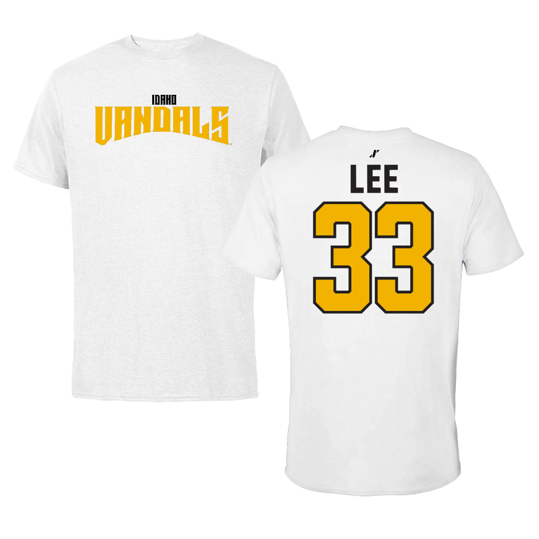 University of Idaho Football White Classic Performance Tee - #33 Julian Lee