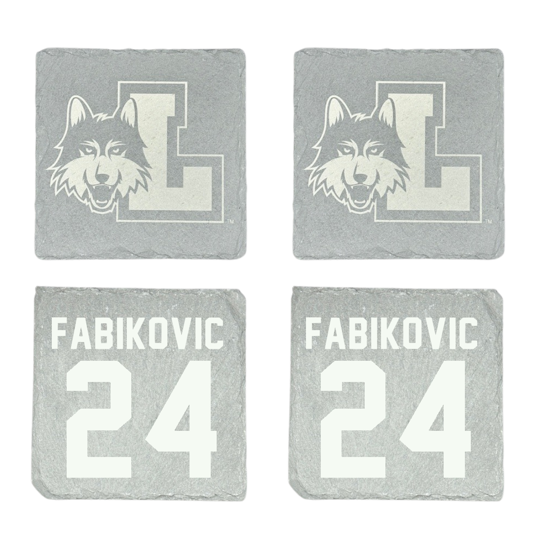 Loyola University-Chicago Volleyball Stone Coaster (4 Pack)  - #24 Daniel Fabikovic