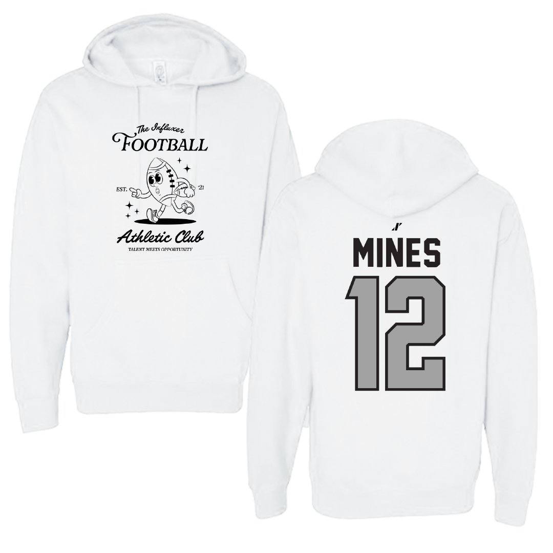 Football White Influxer Athletic Club Hoodie - #12 Jayden Mines