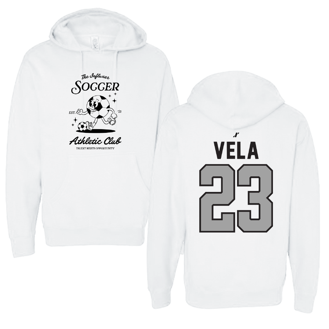 Soccer White Influxer Athletic Club Hoodie - #23 Mckenna Vela