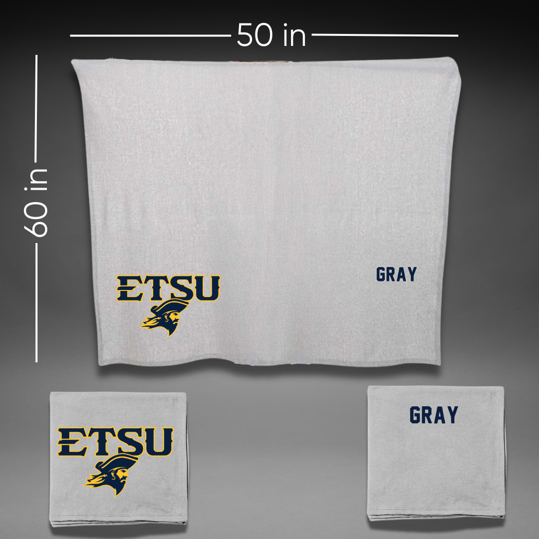 East Tennessee State University TF and XC Gray Blanket - Bonita Gray