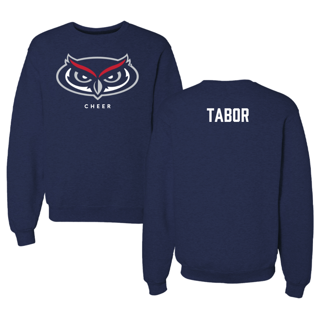 Florida Atlantic University Cheer Navy Mascot Crewneck - Jessica Tabor