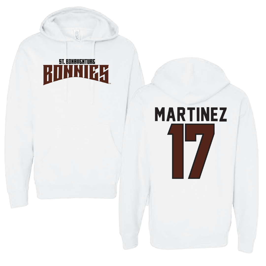 St. Bonaventure University Softball White Classic Hoodie - #17 Bryana Martinez