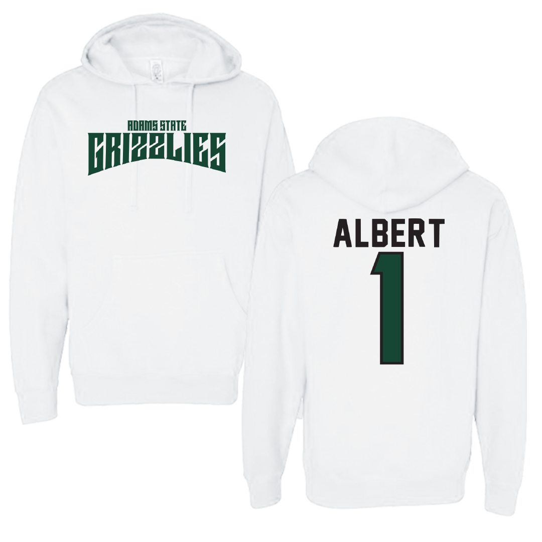 Adams State University Soccer White Classic Hoodie - #1 Lianna Albert