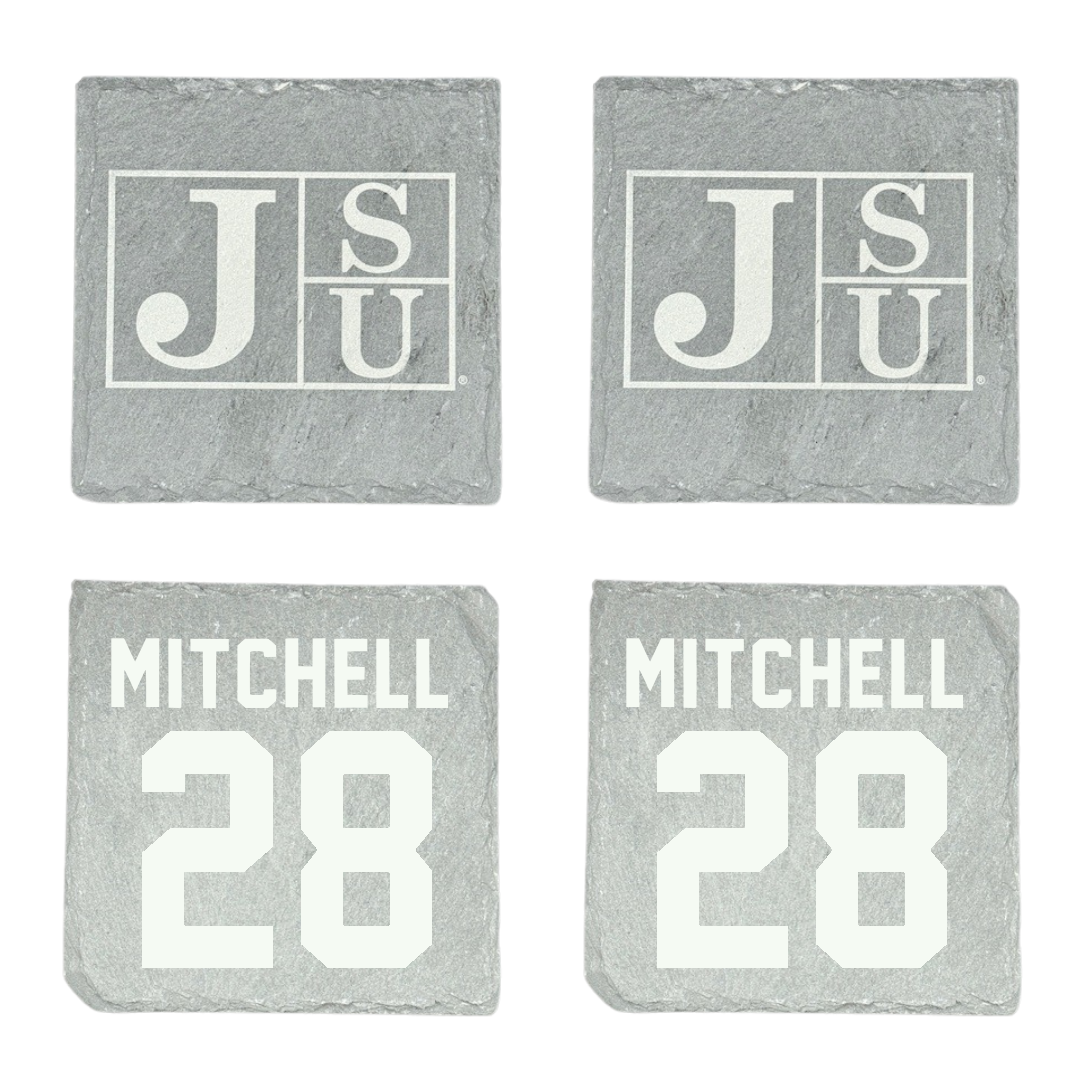 Jackson State University Football Stone Coaster (4 Pack)  - #28 Bruce Mitchell