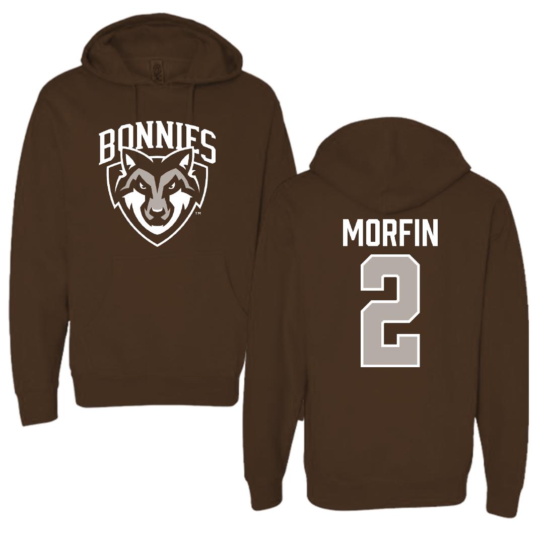 St. Bonaventure University Soccer Brown Hoodie - #2 Sean Morfin