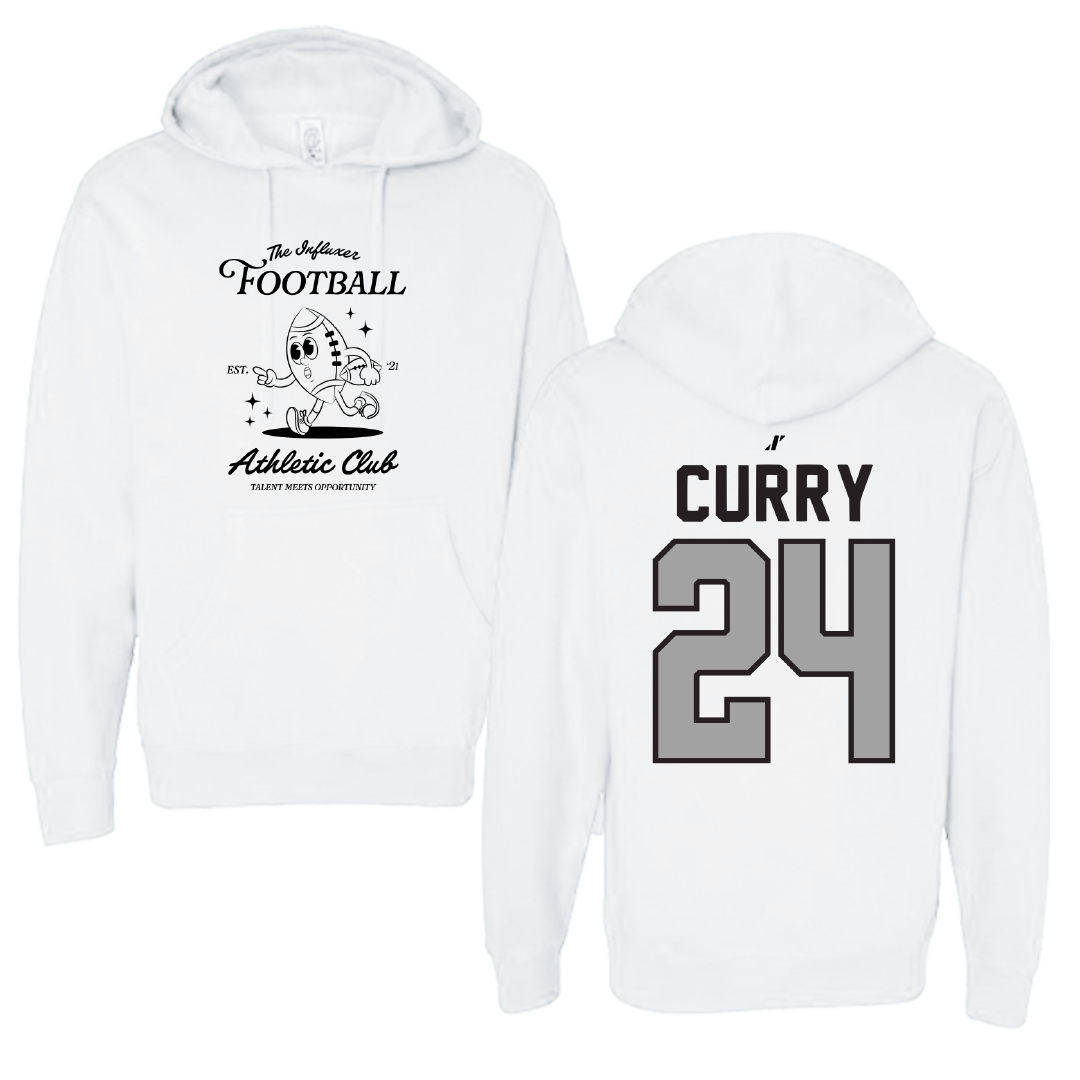 Football White Influxer Athletic Club Hoodie - #24 BJ Curry