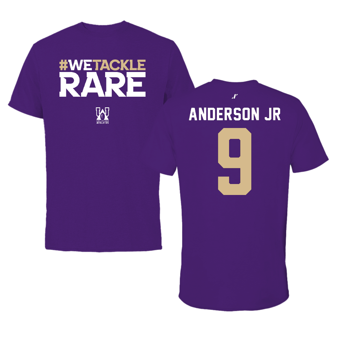 Western Carolina University Football Purple Uplifting Athletes Tee - #9 Darian Anderson Jr