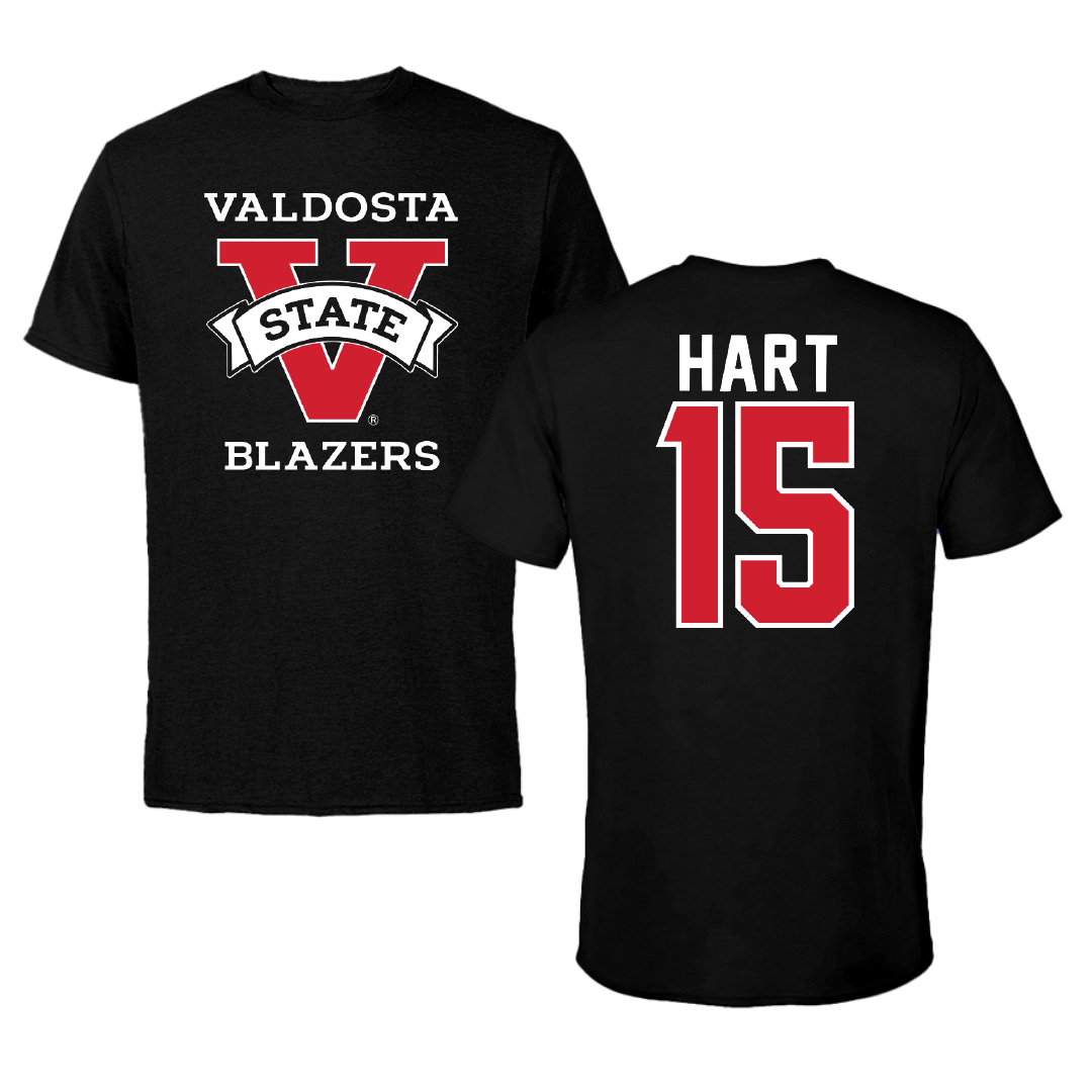 Valdosta State University Basketball Black Tee - #15 Carlos Hart