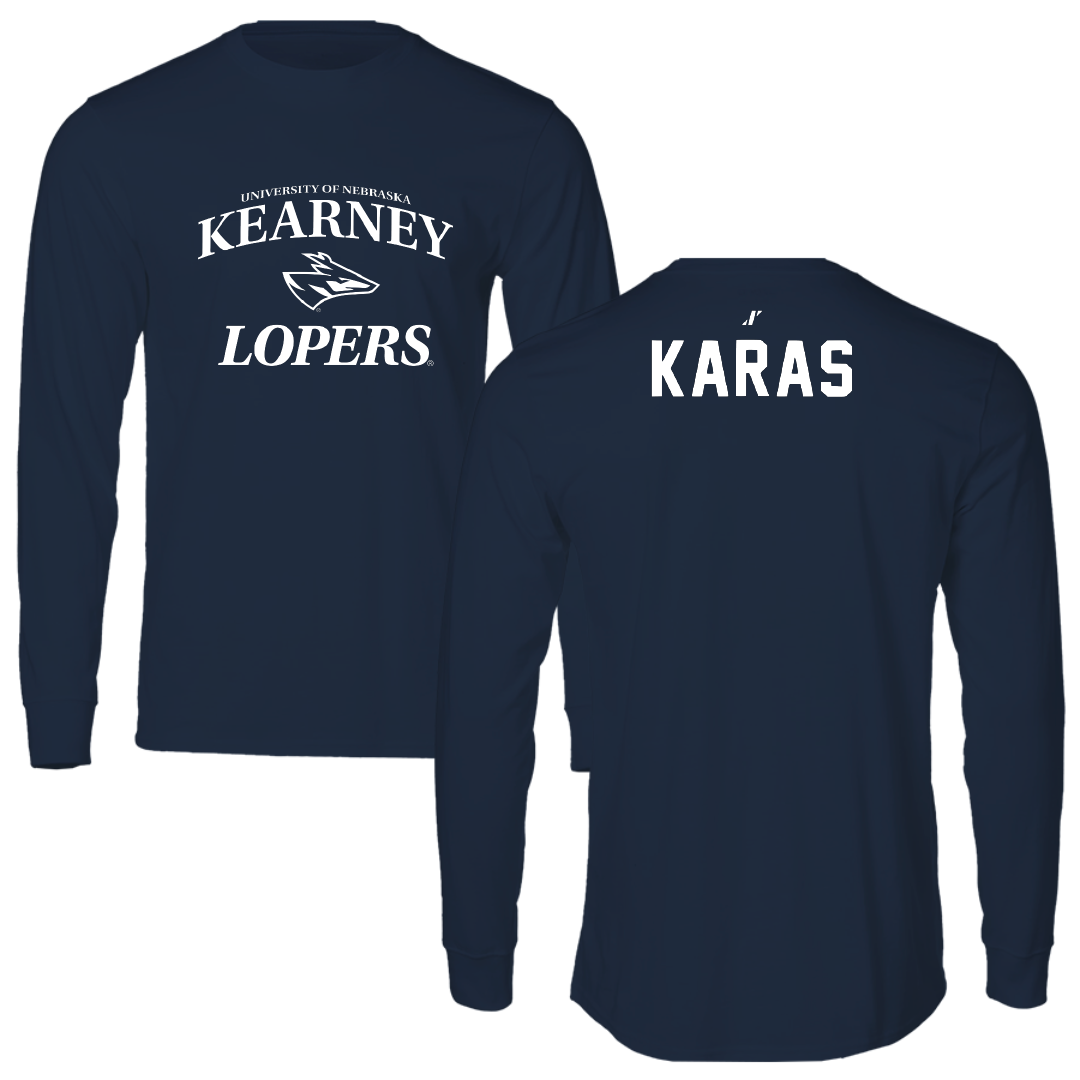 University of Nebraska at Kearney TF and XC Navy General Long Sleeve - Quin Karas