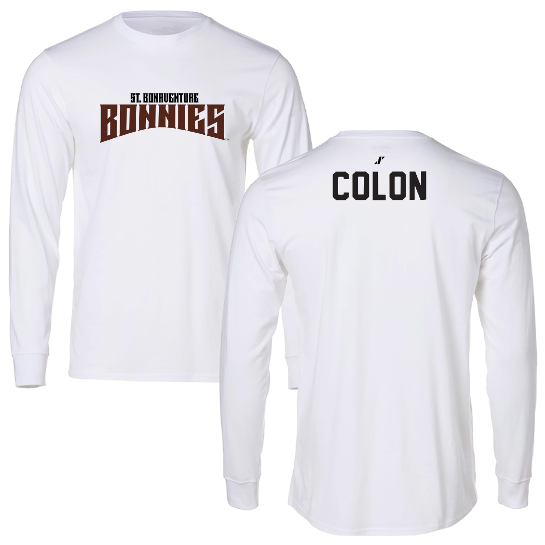 St. Bonaventure University Swimming & Diving White Classic Long Sleeve - Daciana Colon