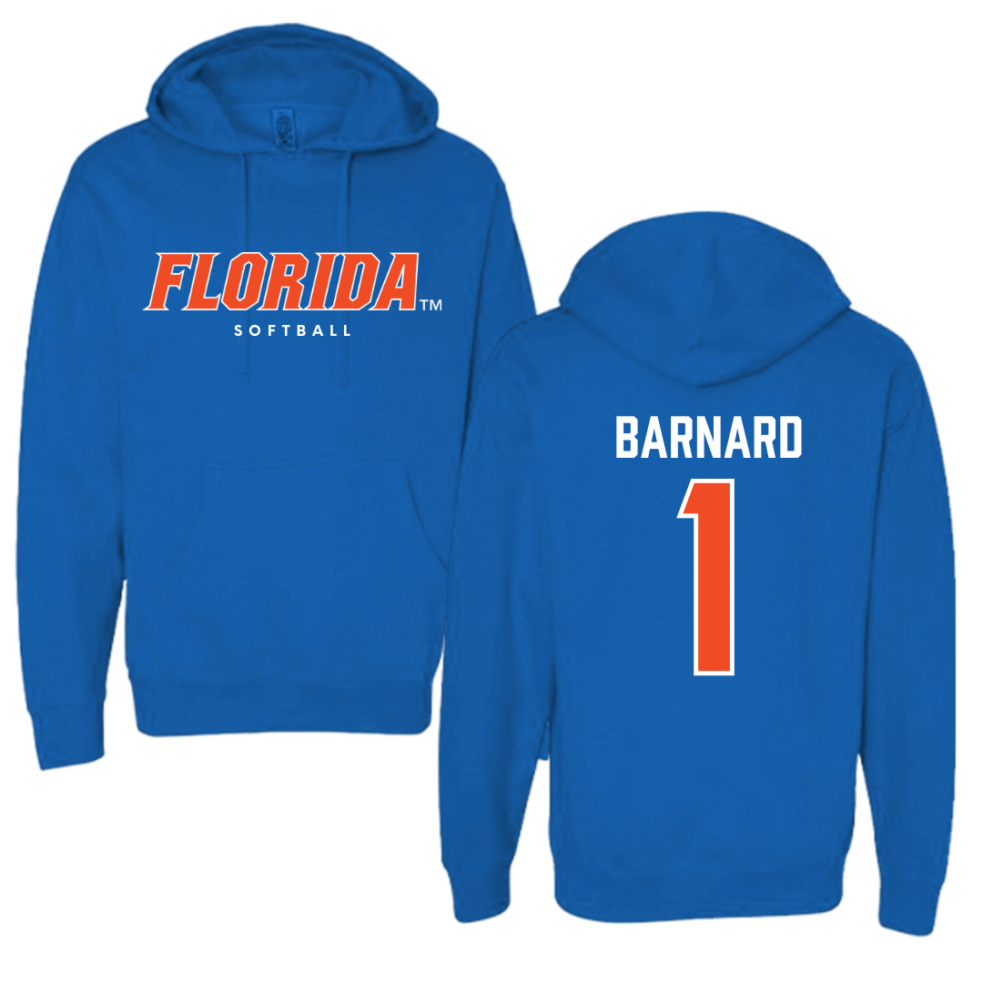 University of Florida Softball Royal Blue Hoodie - #1 Brooke Barnard