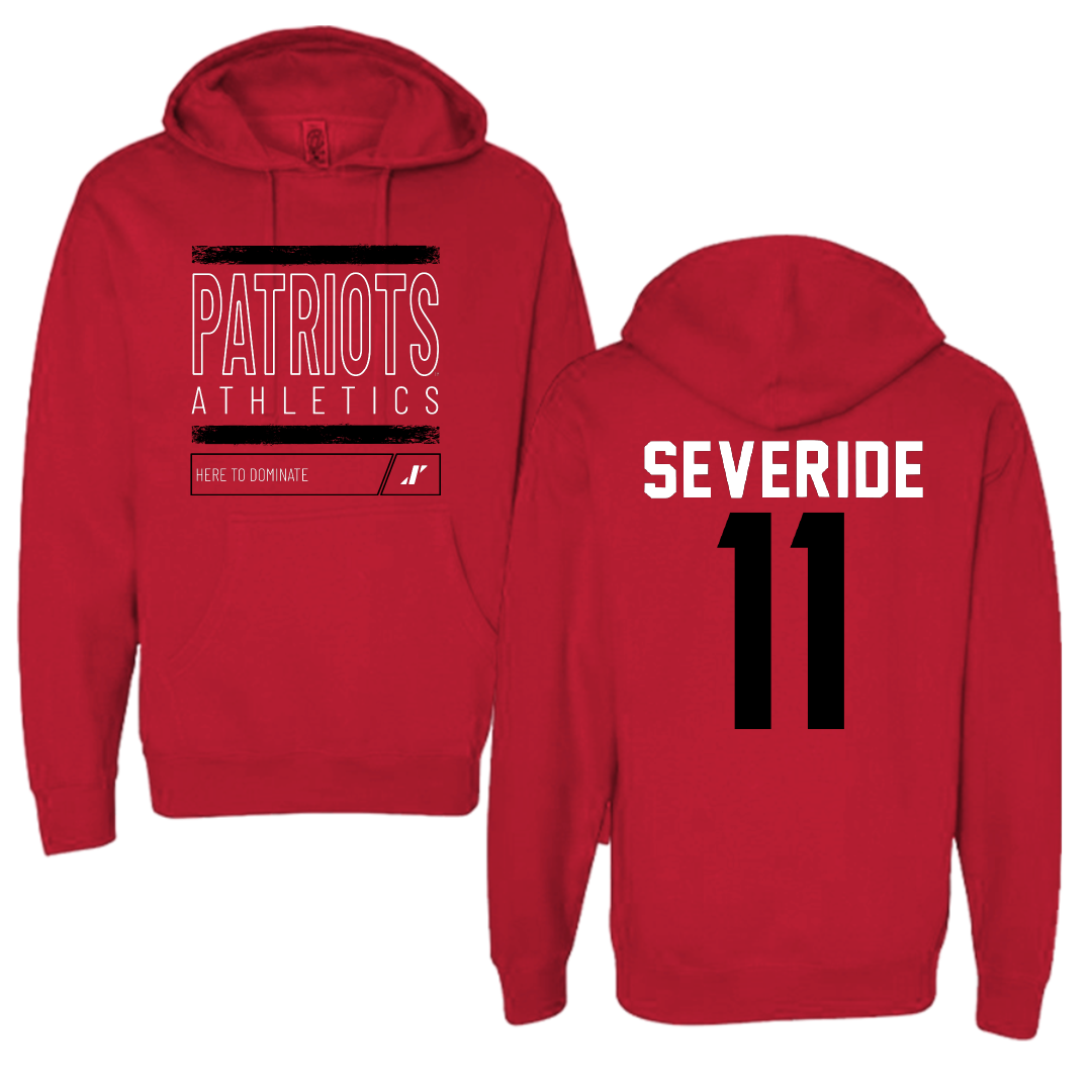 Dallas Baptist University Soccer Red Dominate Hoodie - #11 Annie Severide