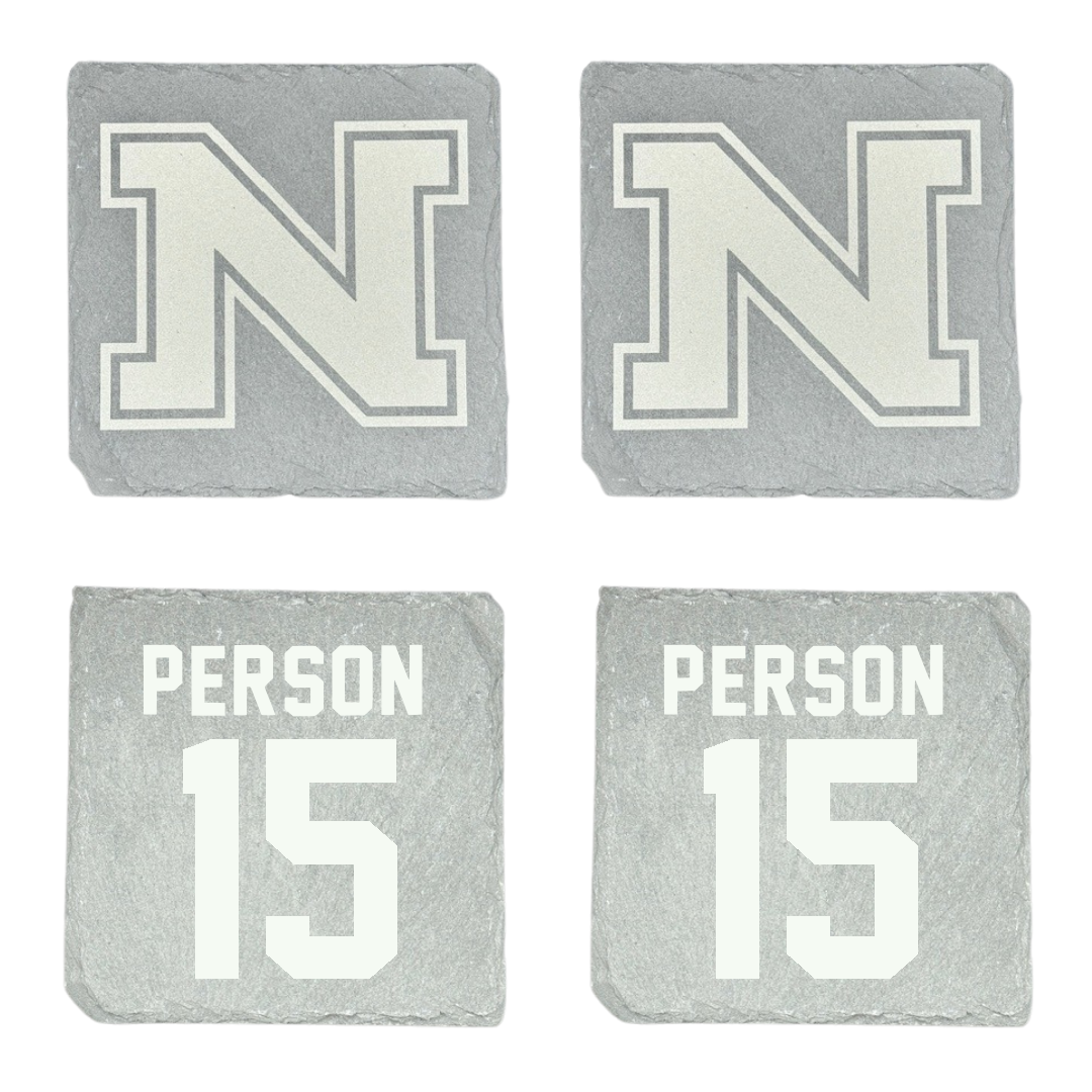 Northern Michigan University Football Stone Coaster (4 Pack)  - #15 Zach Person