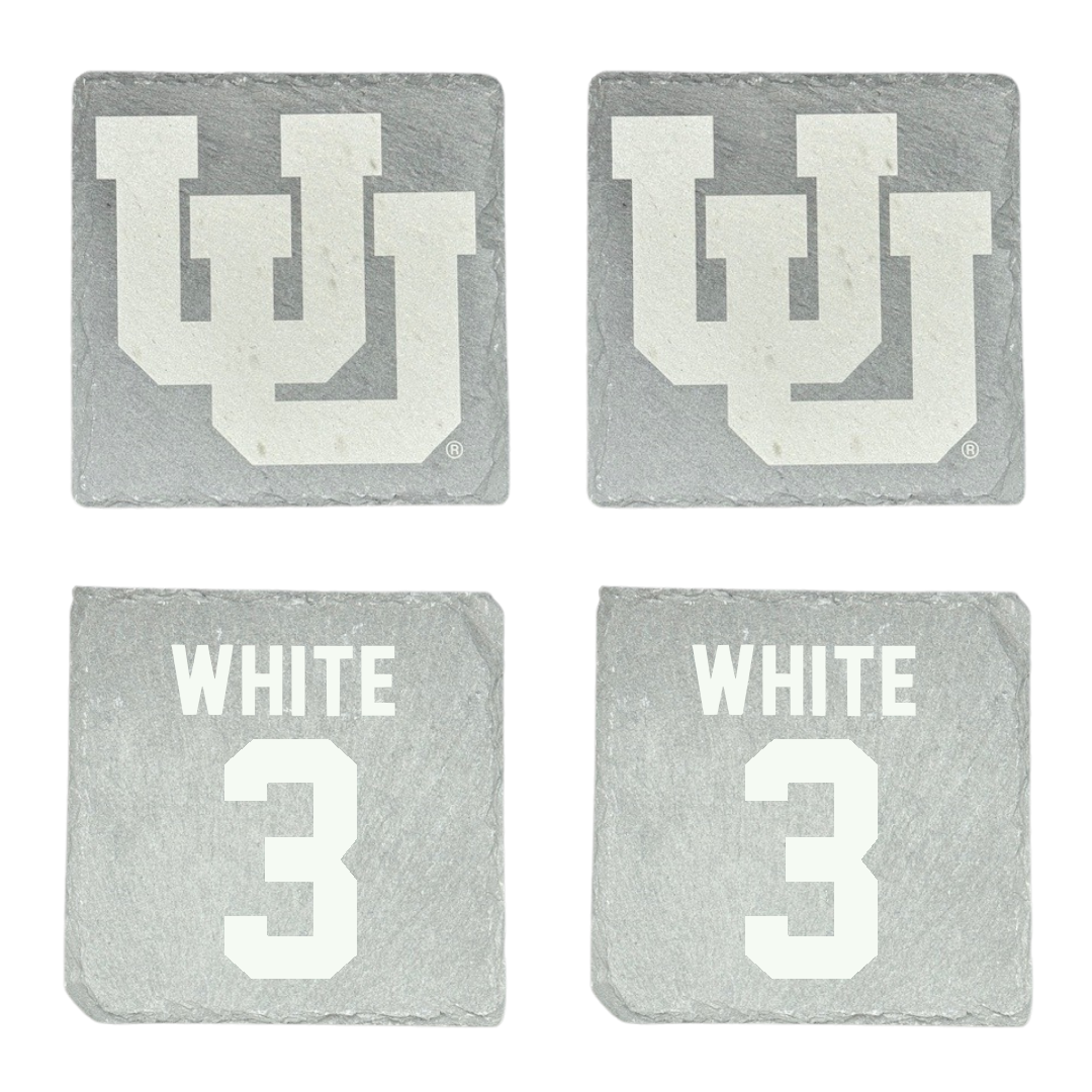 University of Utah Basketball Stone Coaster (4 Pack)  - #3 Lani White