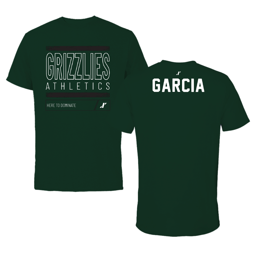 Adams State University Wrestling Forest Green Dominate Performance Tee - Abraham Garcia