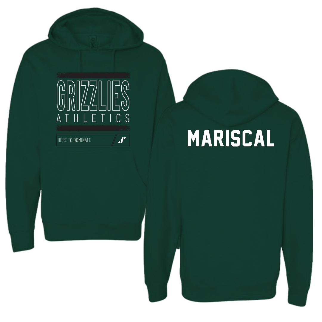 Adams State University Baseball Forest Green Dominate Hoodie - Luke Mariscal