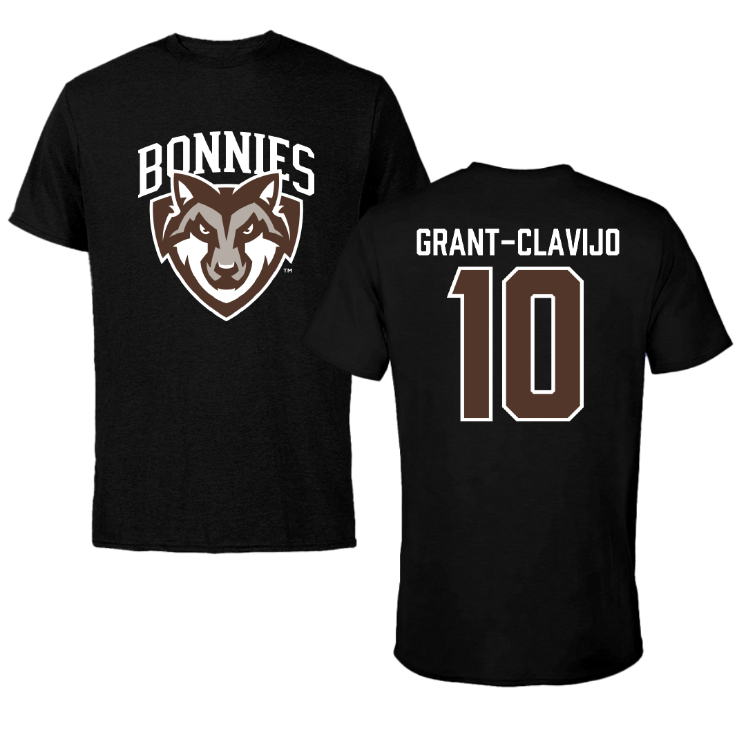 St. Bonaventure University Soccer Black Performance Tee - #10 Allie Grant-Clavijo