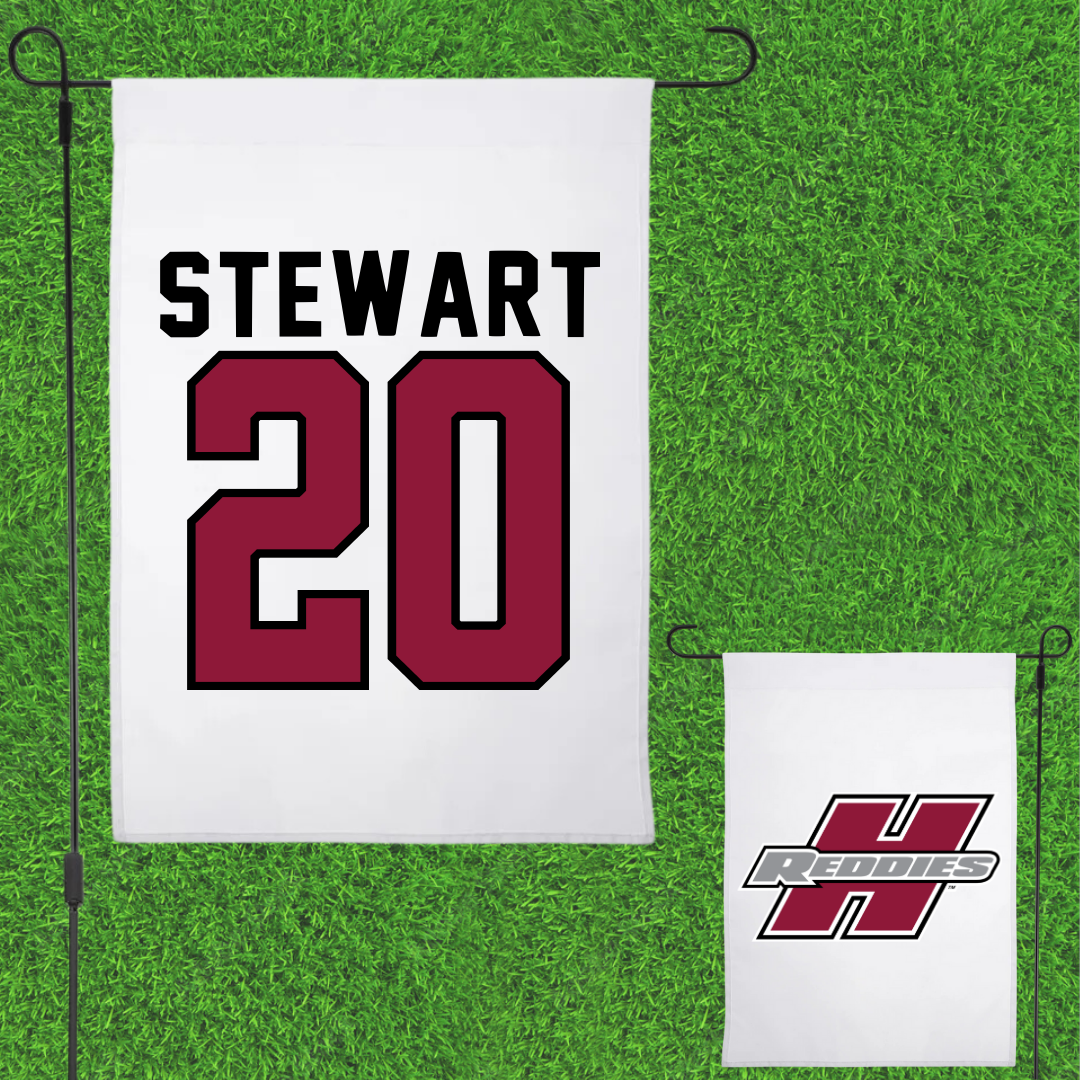 Henderson State University Basketball White Garden Flag - #20 KJ Stewart