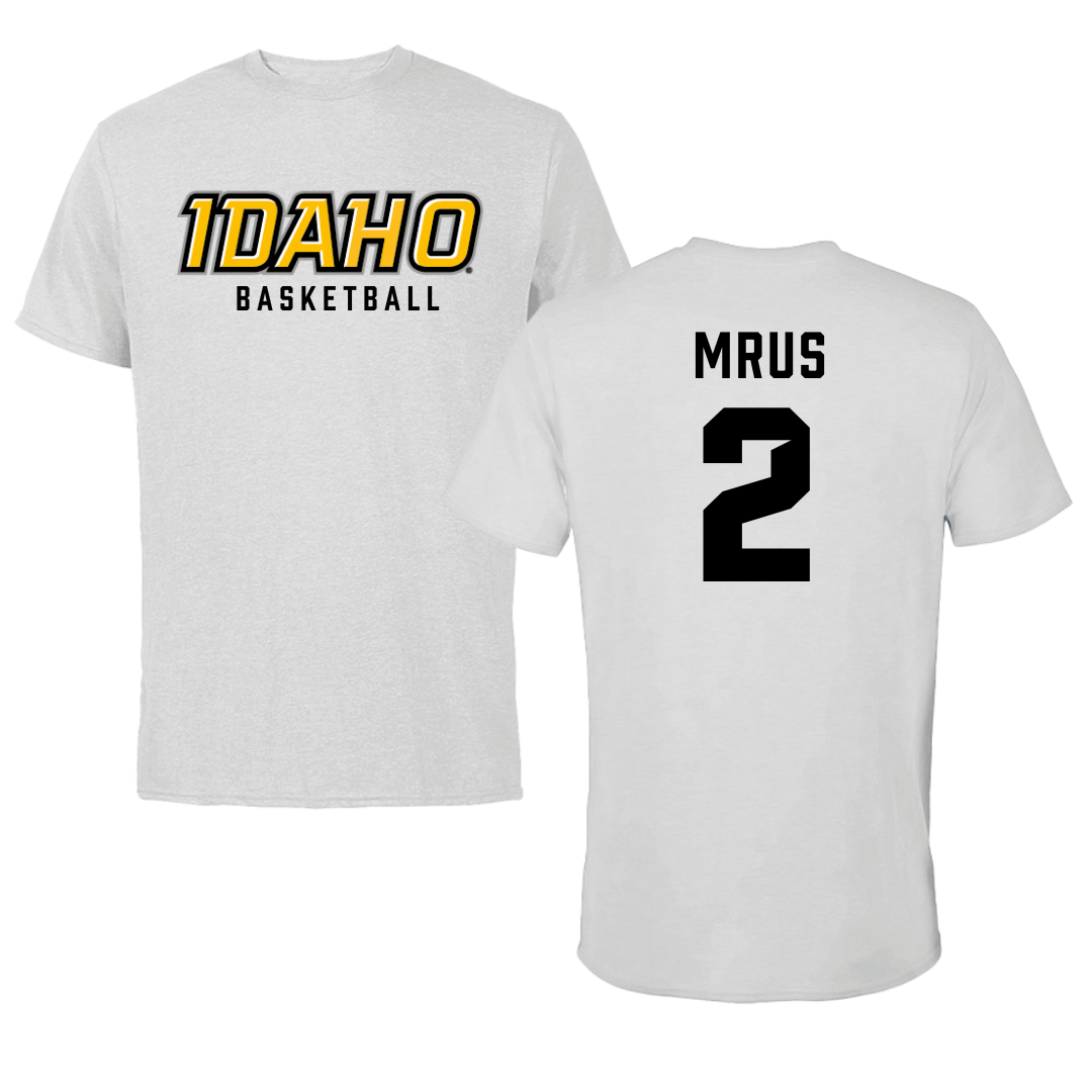 University of Idaho Basketball Gray Performance Tee - #2 Tyler Mrus