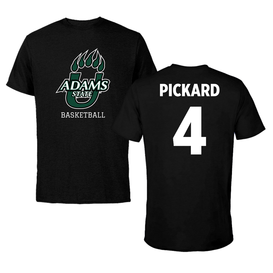 Adams State University Basketball Black State Tee - #4 Mykaila Pickard