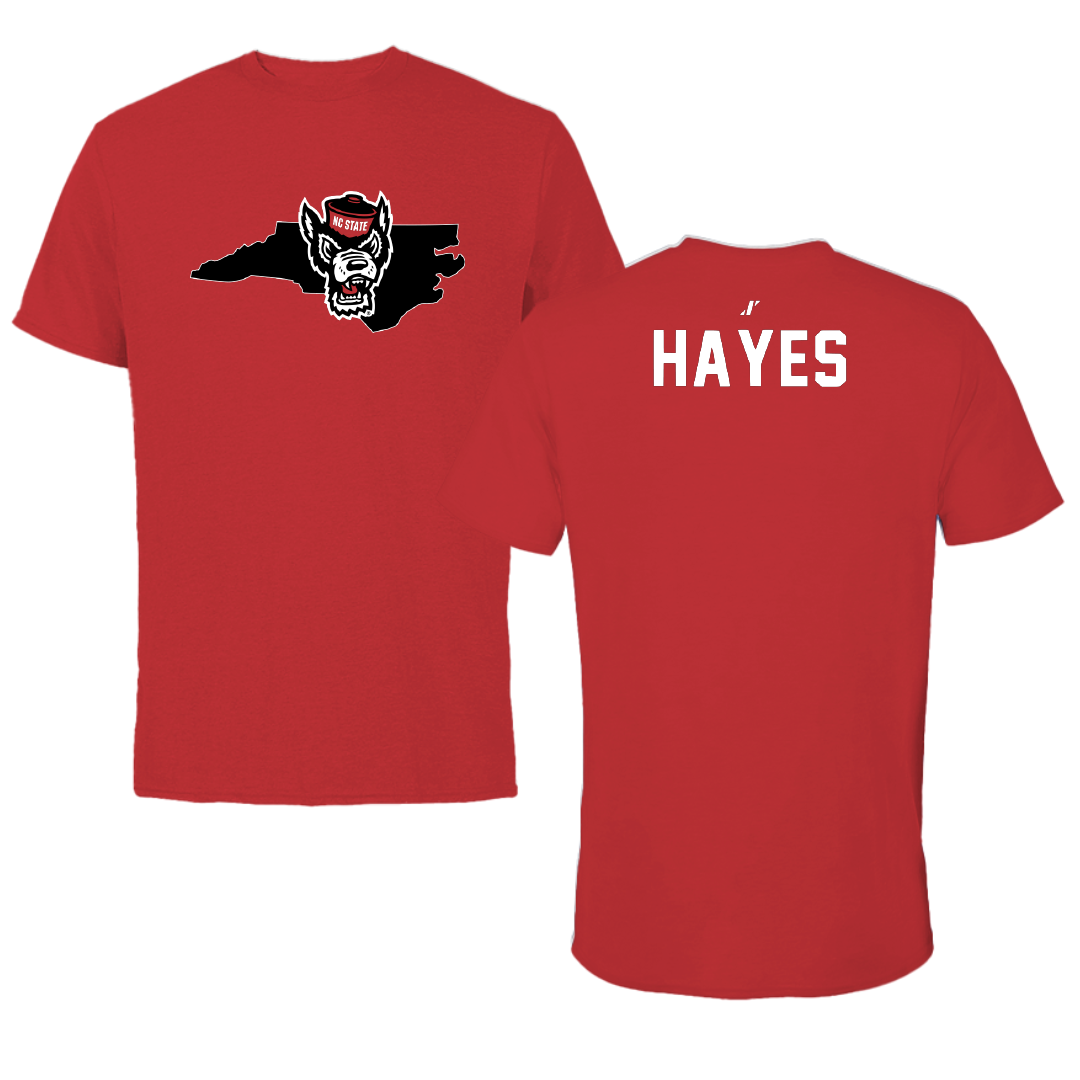 North Carolina State University Swimming & Diving Red State Performance Tee - Aiden Hayes