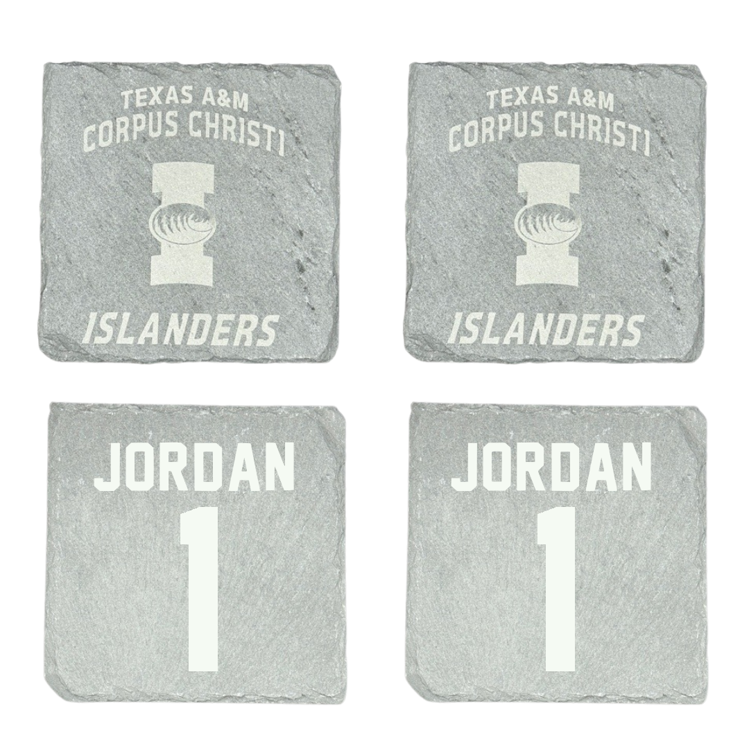 Texas A&M University-Corpus Christi Beach Volleyball Stone Coaster (4 Pack)  - #1 Raven Jordan