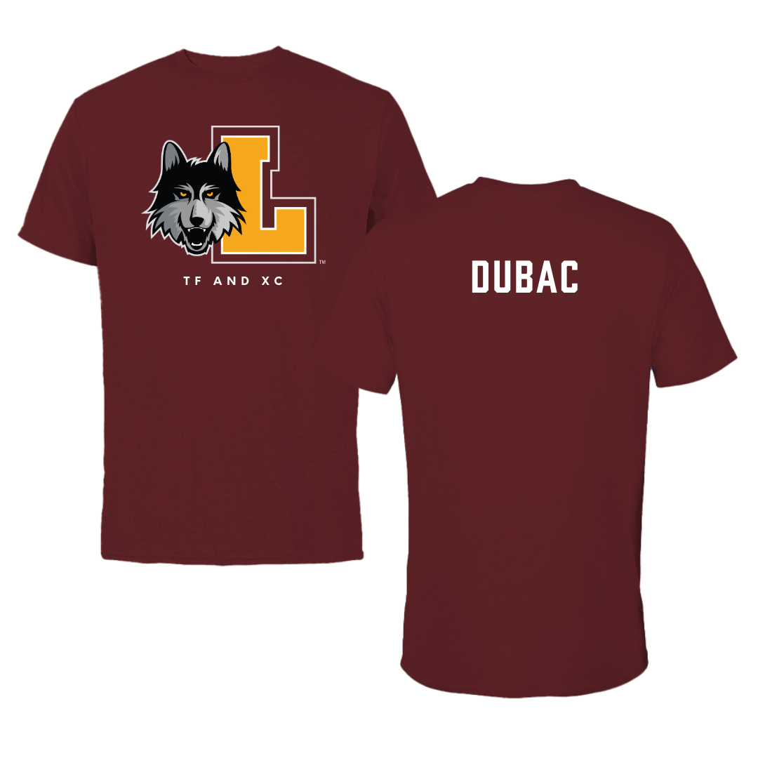 Loyola University-Chicago TF and XC Maroon Mascot Tee - Mia Dubac