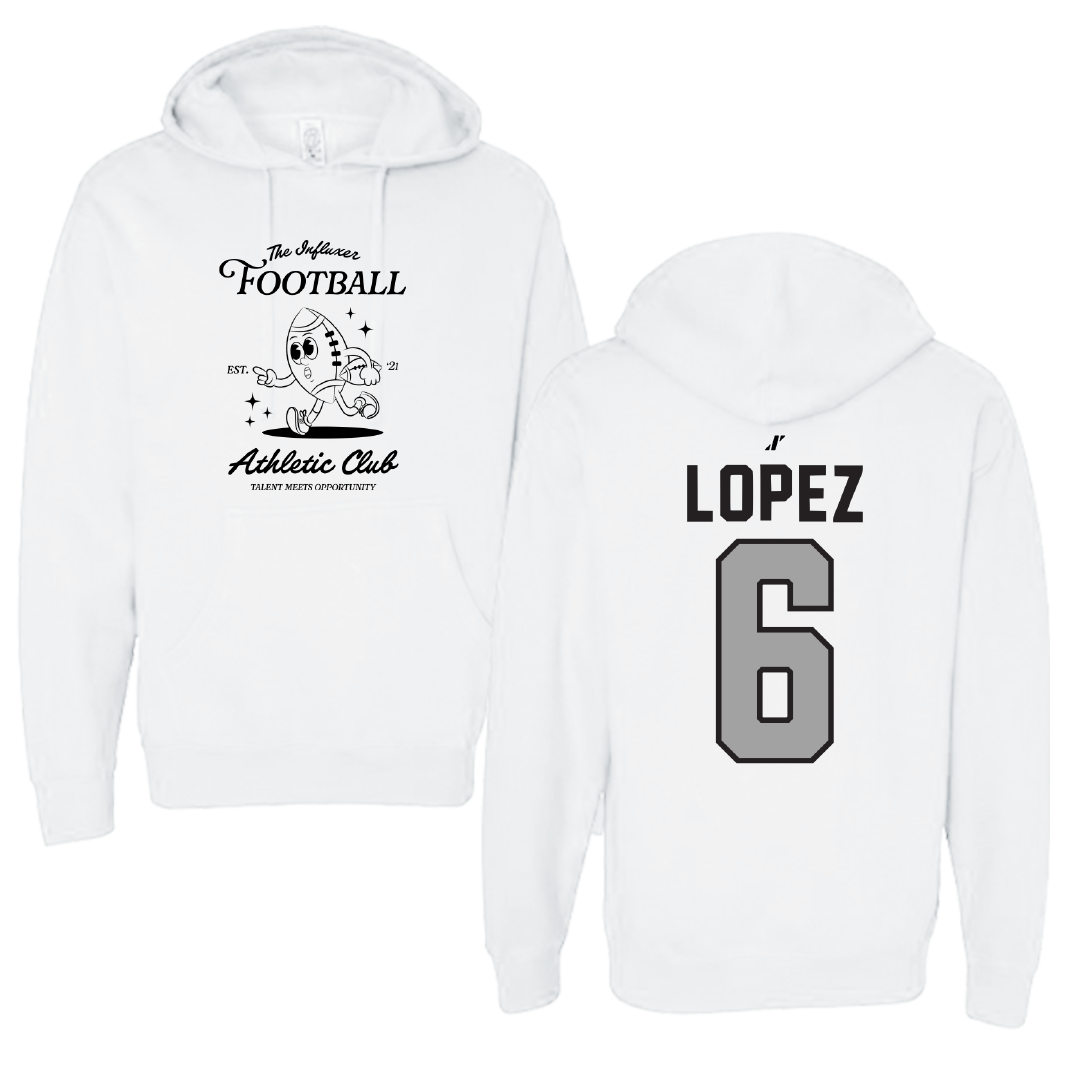 Football White Influxer Athletic Club Hoodie - #6 Ruben Lopez
