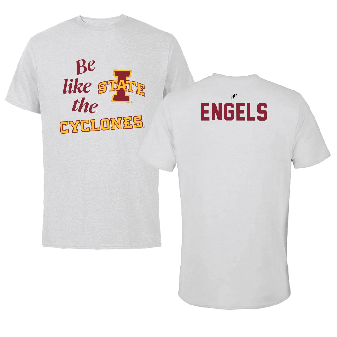 Iowa State University Gymnastics Light Gray Be Like Us Tee - Morgan Engels