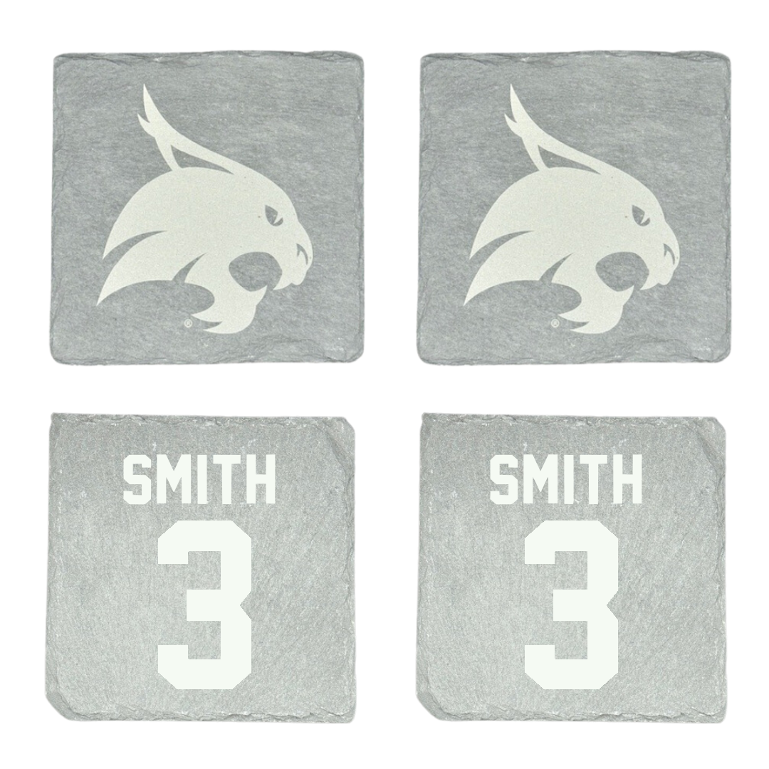 Texas State University Basketball Stone Coaster (4 Pack)  - #3 Crystal Smith