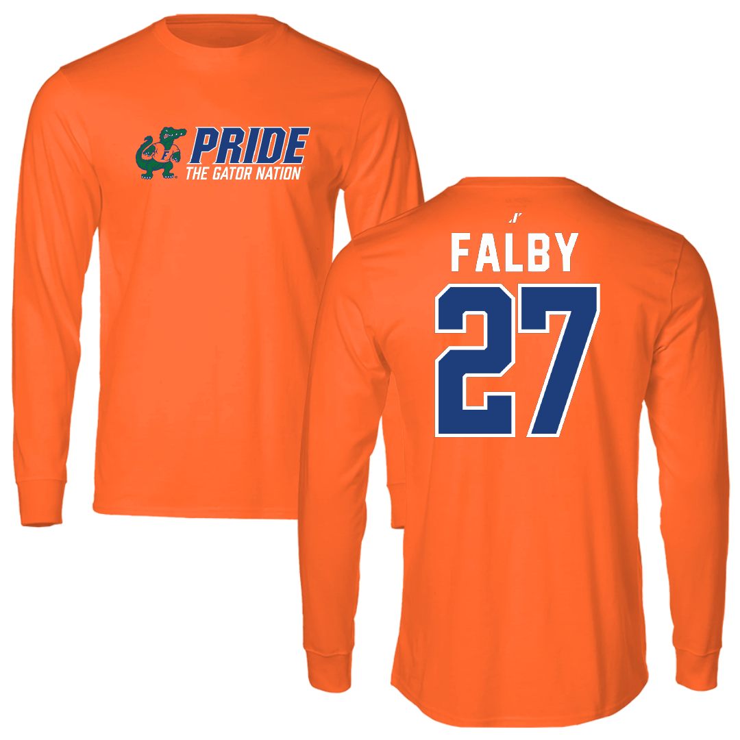 University of Florida Softball Orange General Long Sleeve - #27 Kendra Falby