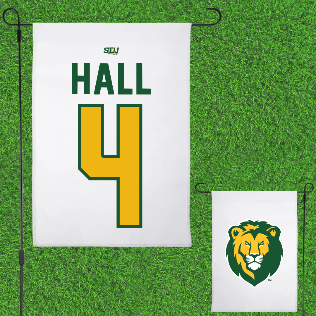 Southeastern Louisiana University Baseball White Garden Flag - #4 Jude Hall