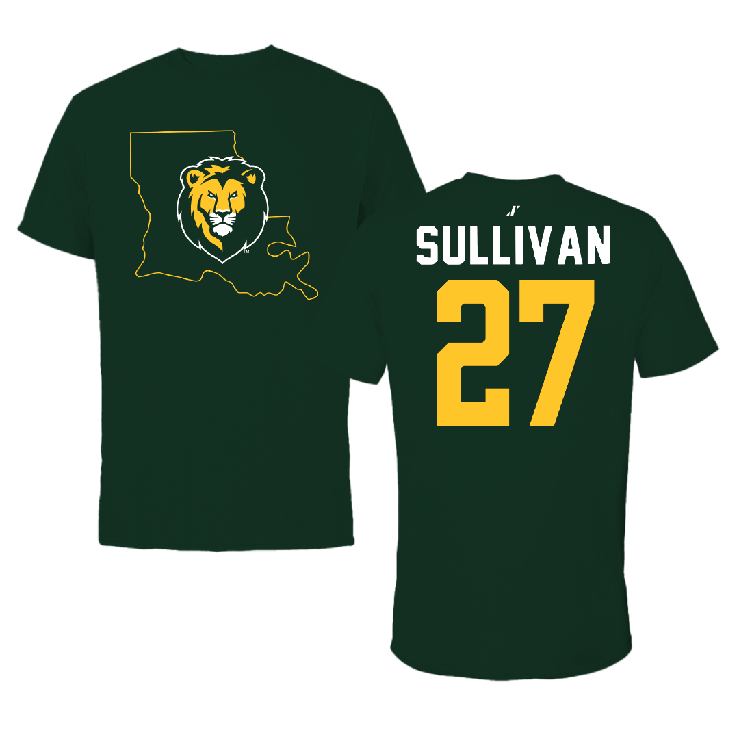 Southeastern Louisiana University Soccer Forest Green State Tee - #27 Piper Sullivan
