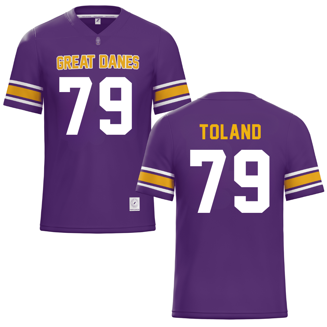 University at Albany Purple Football Jersey - #79 Ondre Toland