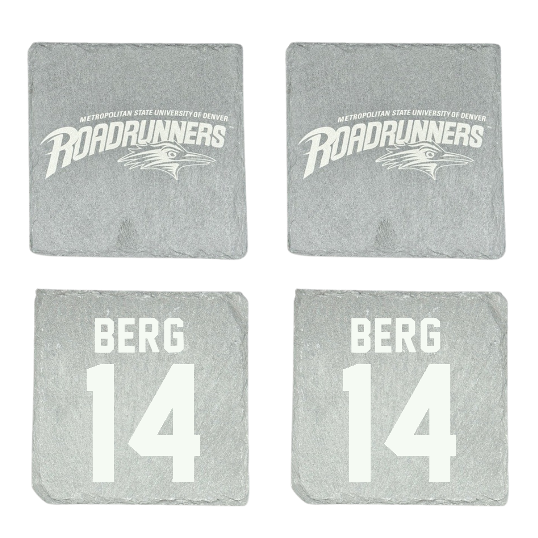 Metropolitan State University of Denver Softball Stone Coaster (4 Pack)  - #14 Miki Berg