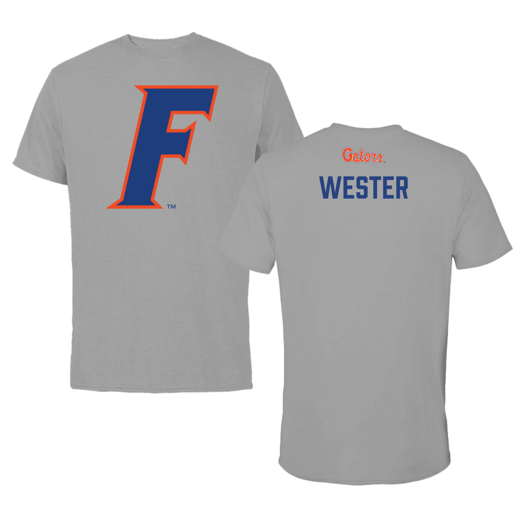 University of Florida TF and XC Dark Gray Performance Tee - Joe Wester