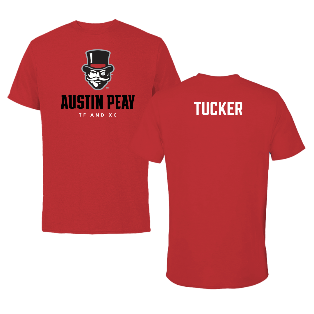 Austin Peay State University TF and XC Red Mascot Performance Tee - Emma Tucker