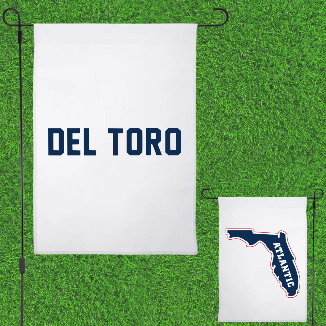 Florida Atlantic University Dance White Garden Flag - Bianca Del Toro