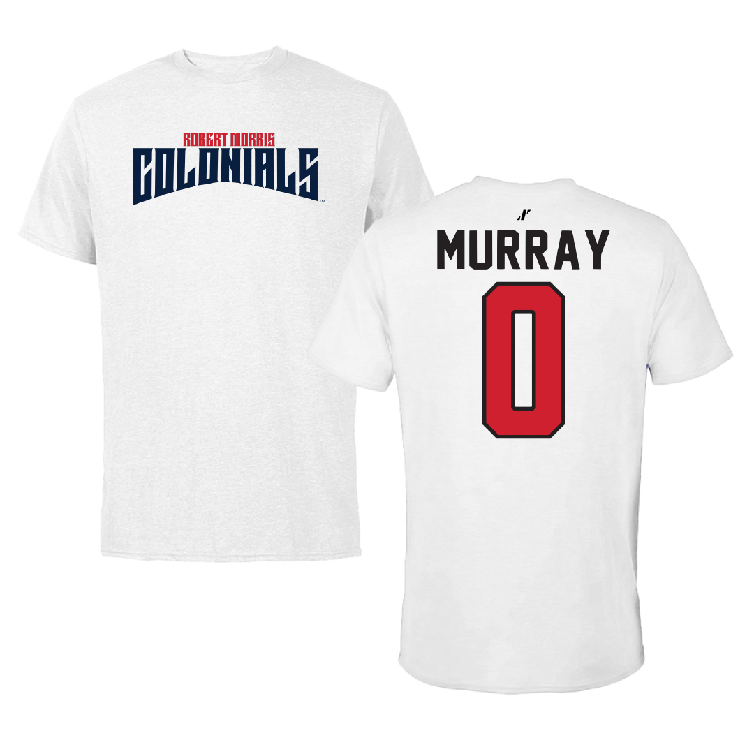 Robert Morris University Soccer White Classic Tee - #0 Brenna Murray