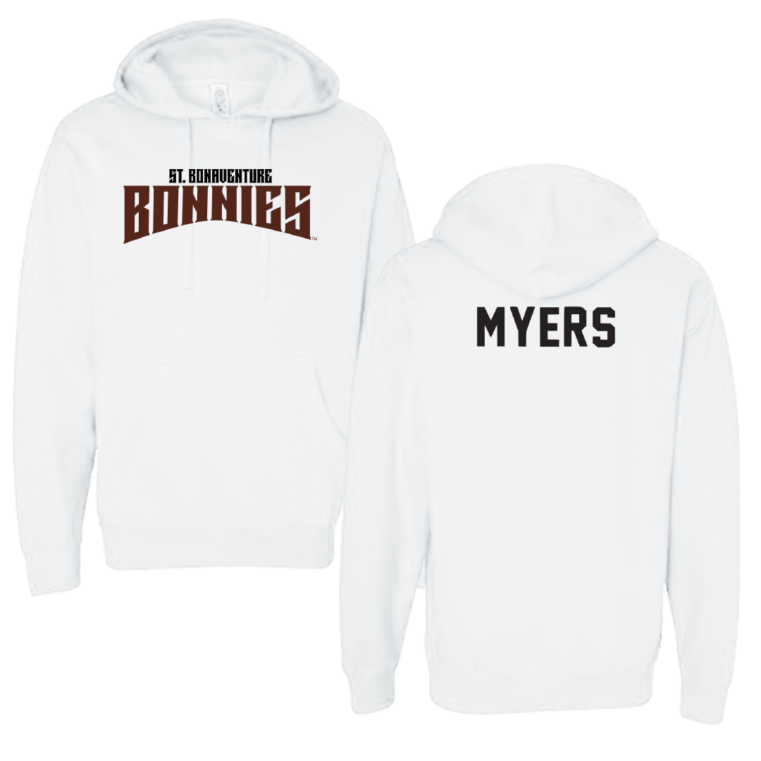 St. Bonaventure University Swimming & Diving White Classic Hoodie - Halle Myers