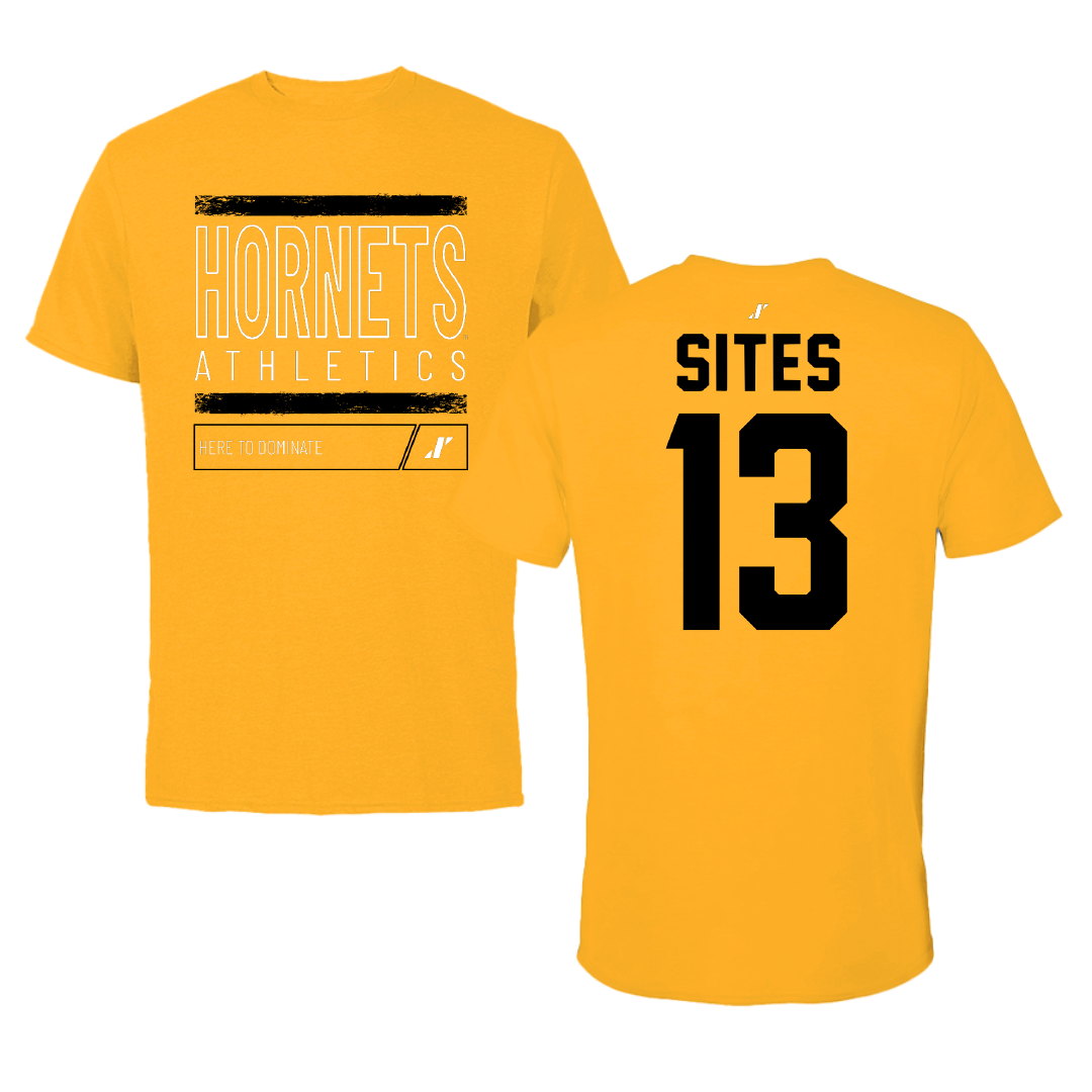 Alabama State University Soccer Gold Dominate Tee - #13 Briana Sites