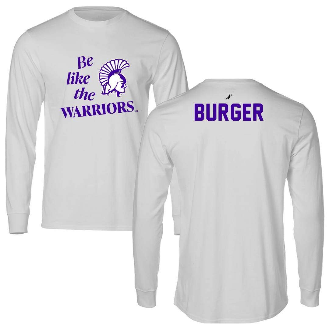 Winona State University Tennis Light Gray Be Like Us Long Sleeve - Ally Burger