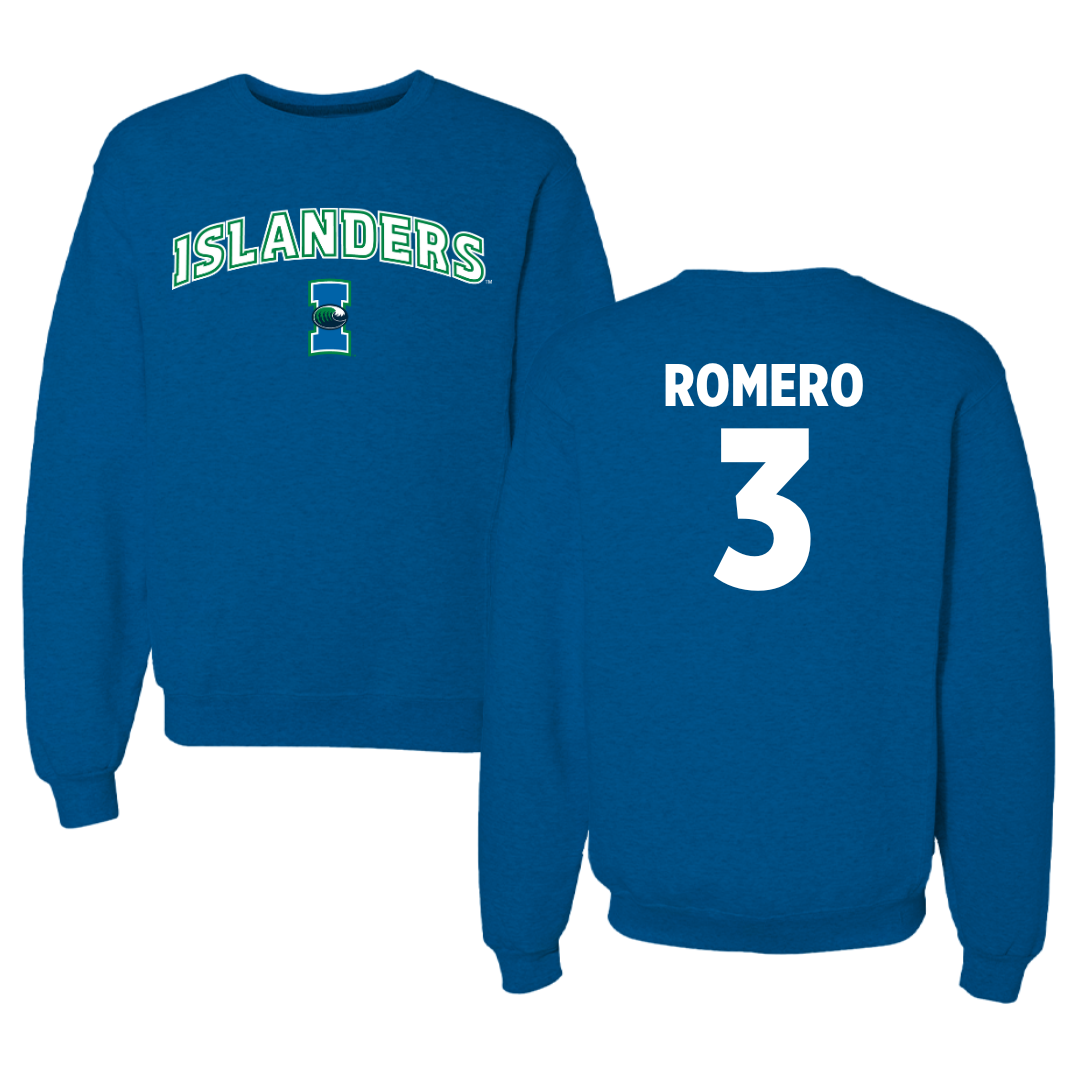 Texas A&M University-Corpus Christi Volleyball Blue Crewneck - #3 Rylie Romero