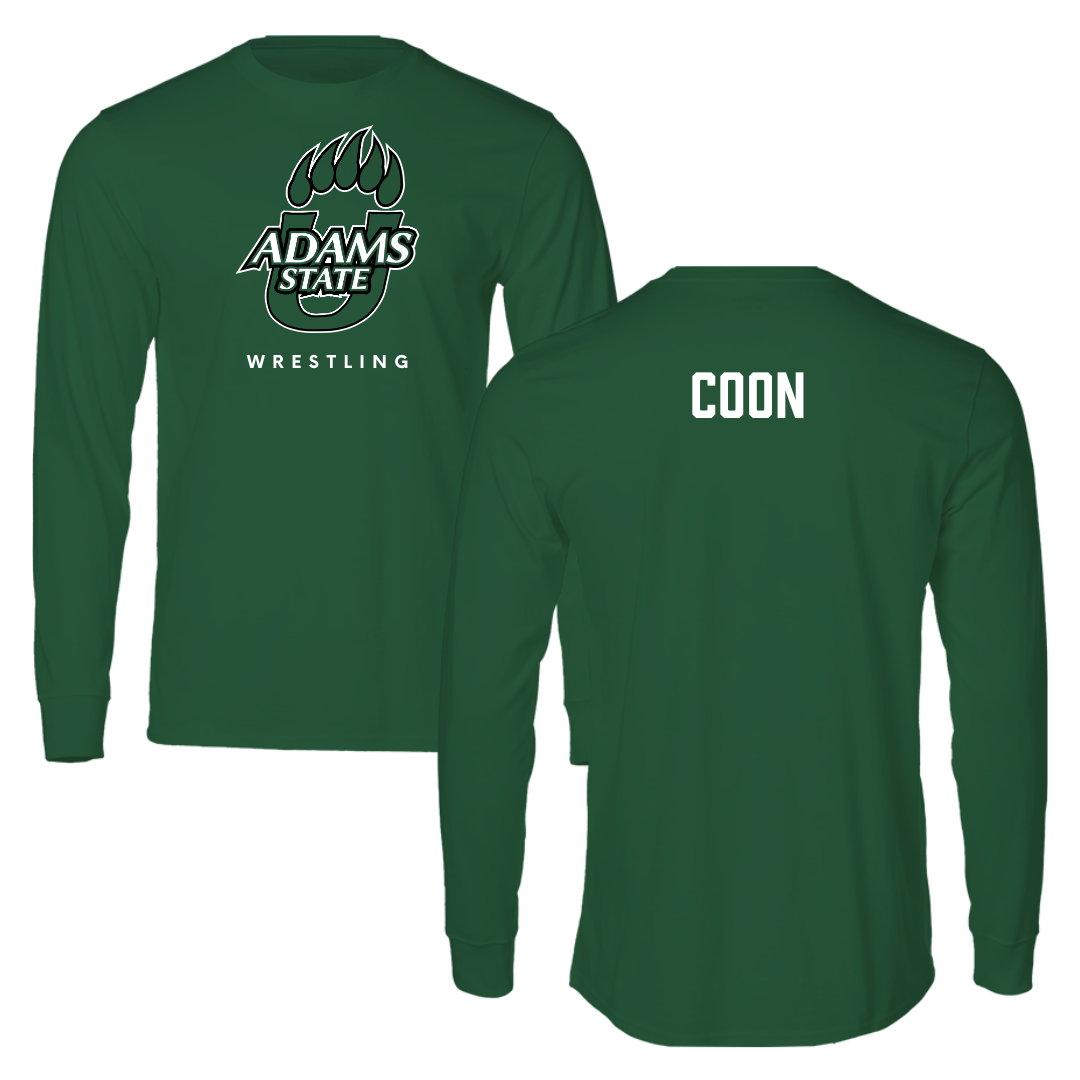 Adams State University Wrestling Forest Green Long Sleeve - Josh Coon