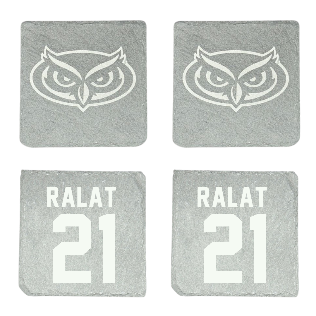 Florida Atlantic University Basketball Stone Coaster (4 Pack)  - #21 Alejandro Ralat