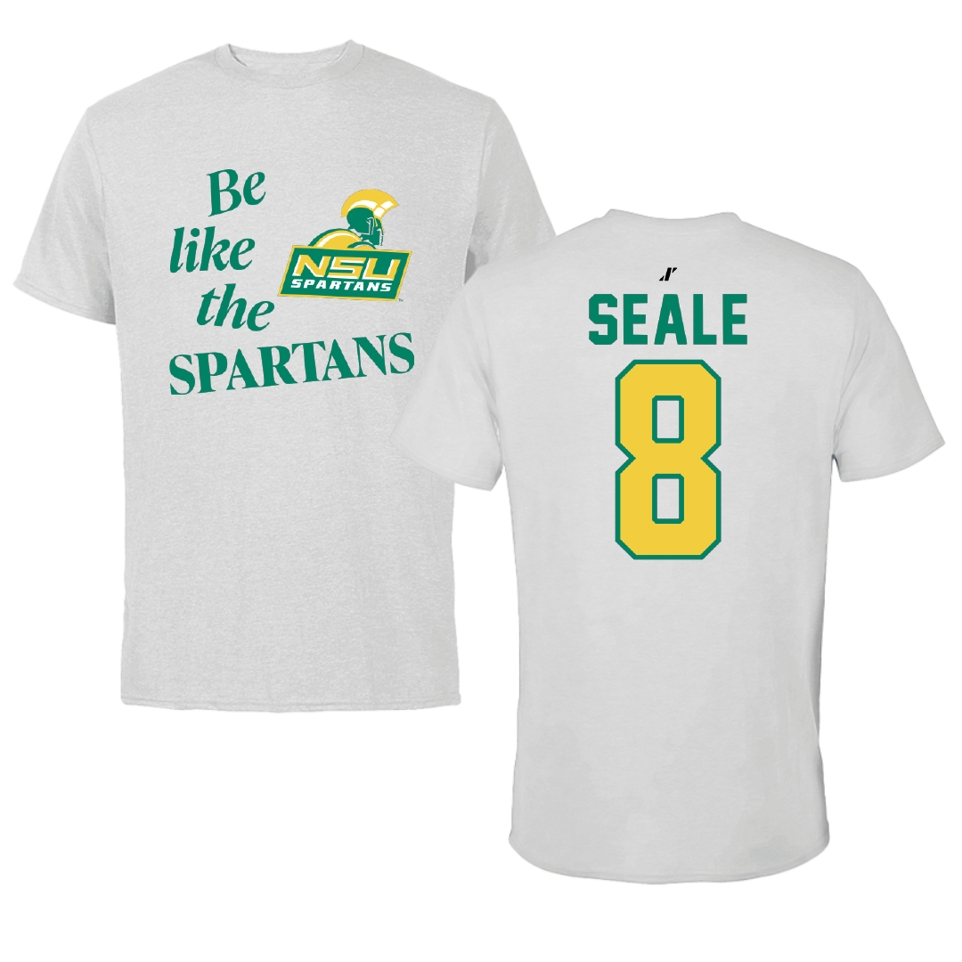 Norfolk State University Volleyball Light Gray Be Like Us Performance Tee - #8 Shonte Seale