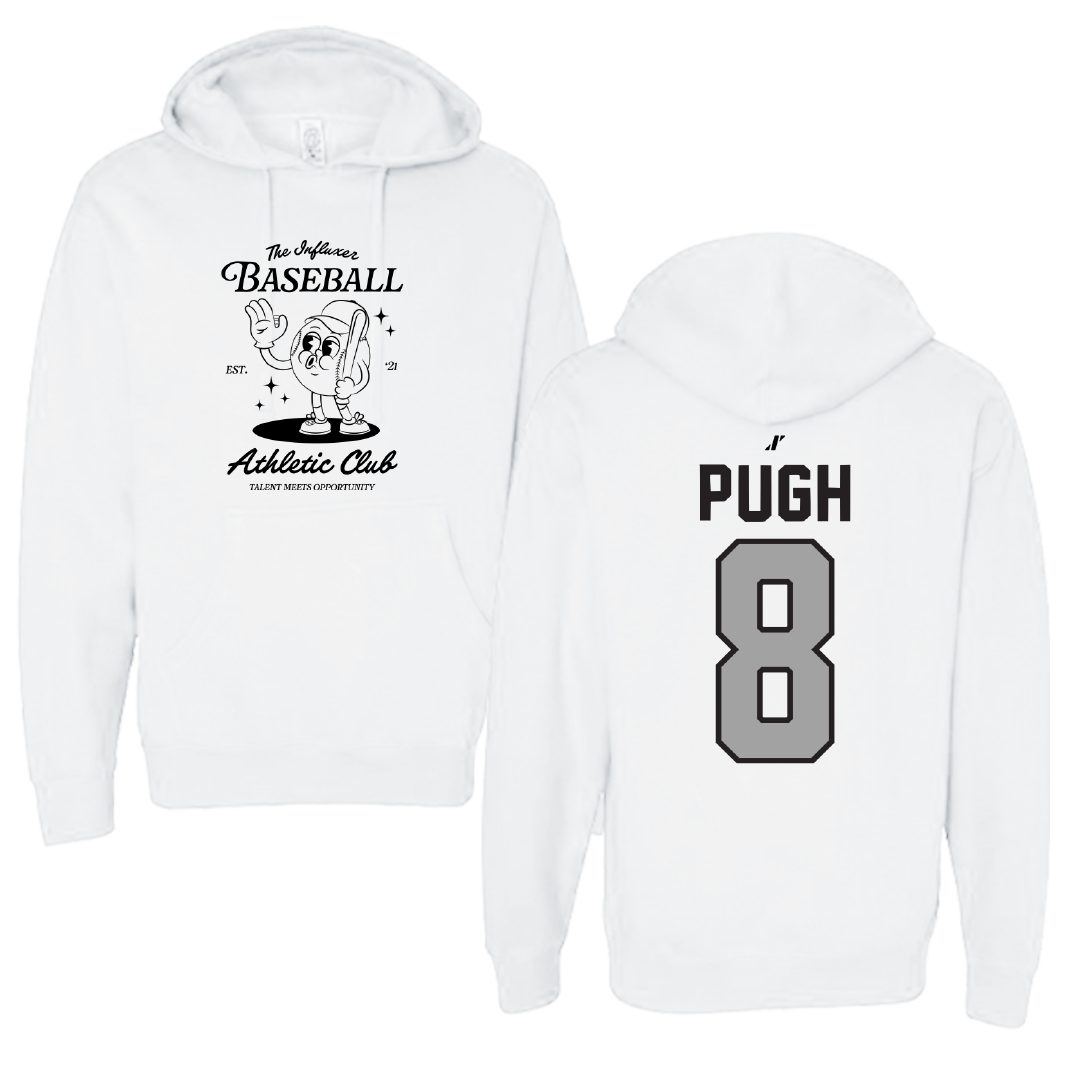 Baseball White Influxer Athletic Club Hoodie - #8 Samson Pugh
