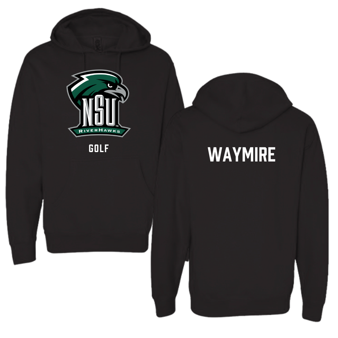 Northeastern State University Golf Black NSU Hoodie - Cole Waymire