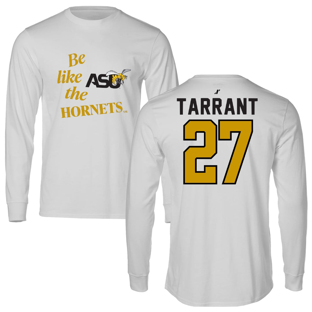 Alabama State University Football Light Gray Be Like Us Long Sleeve - #27 Eric Tarrant
